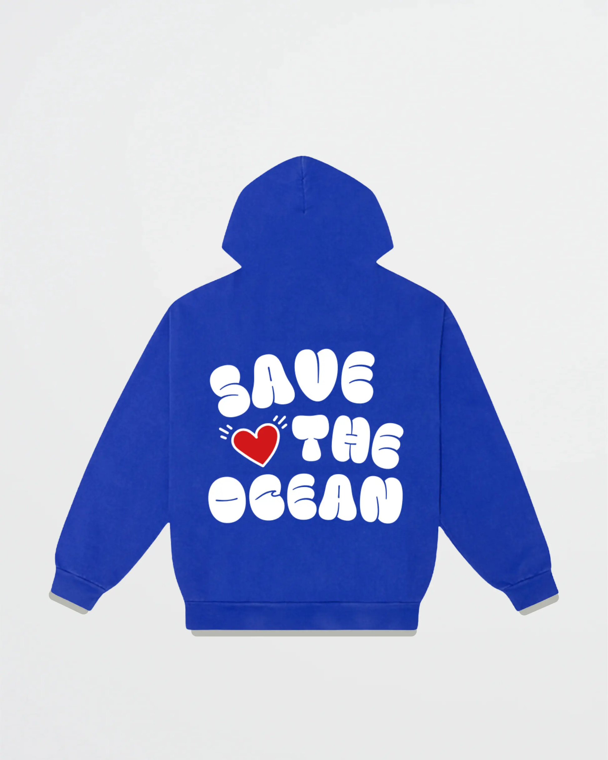 THE COBALT SAVE THE OCEAN HOODIE - Deep Blue.