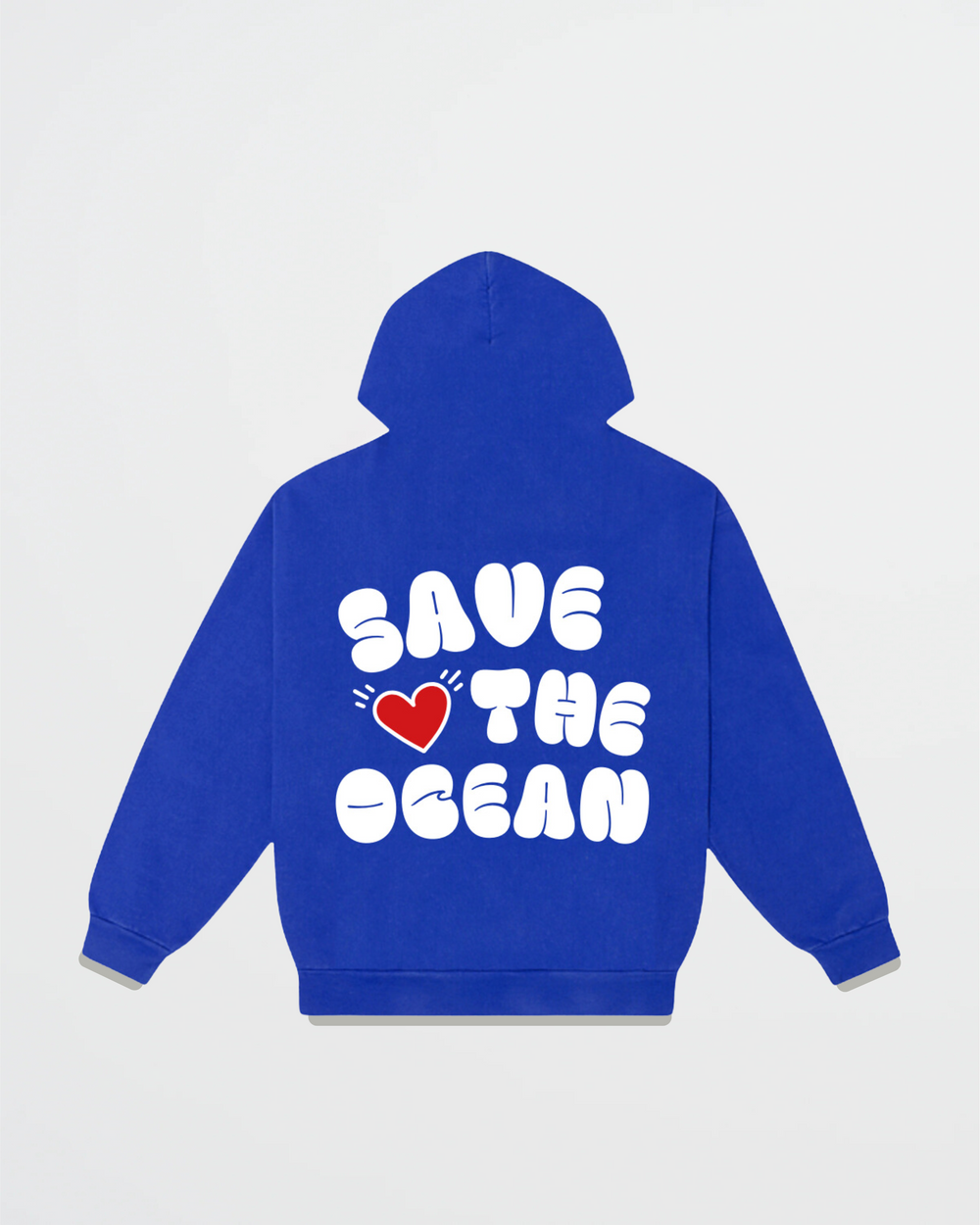 THE COBALT SAVE THE OCEAN HOODIE - Deep Blue.