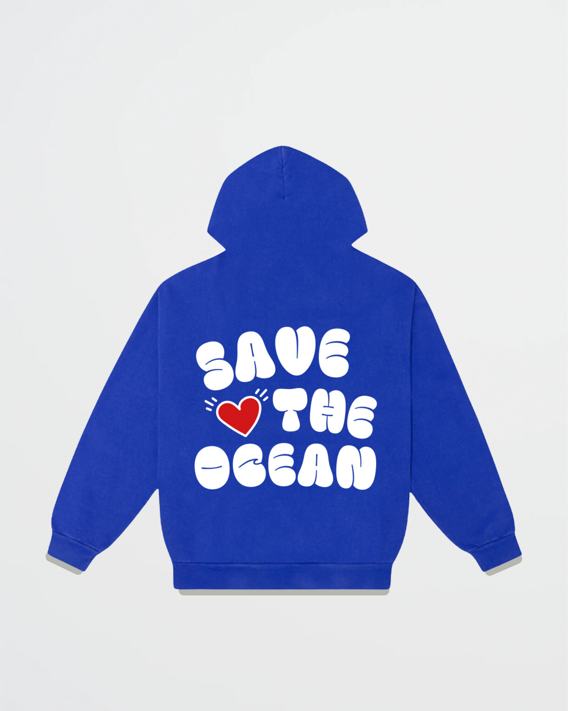 THE COBALT SAVE THE OCEAN HOODIE - Deep Blue.